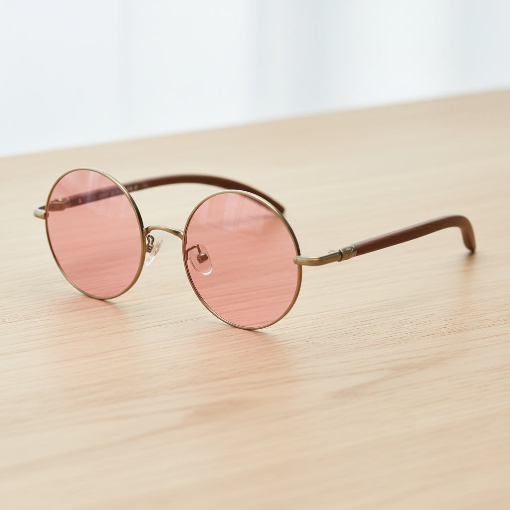 Jo Pink Tinted Lens Sunglasses Lifestyle Shot