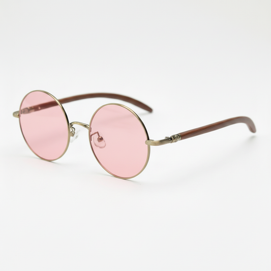 Jo Pink Tinted Lens Sunglasses Side View