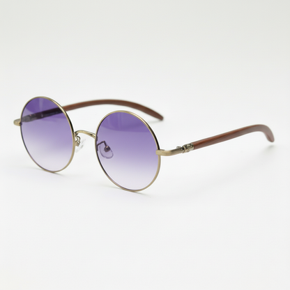 Jo Purple Gradient Lens Sunglasses Side View