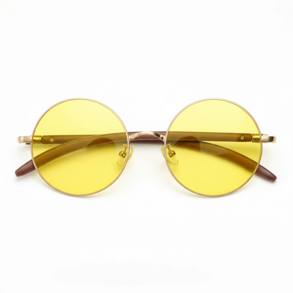 Jo Yellow Tinted Lens Sunglasses Front View