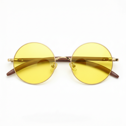 Jo Yellow Tinted Lens Sunglasses Front View