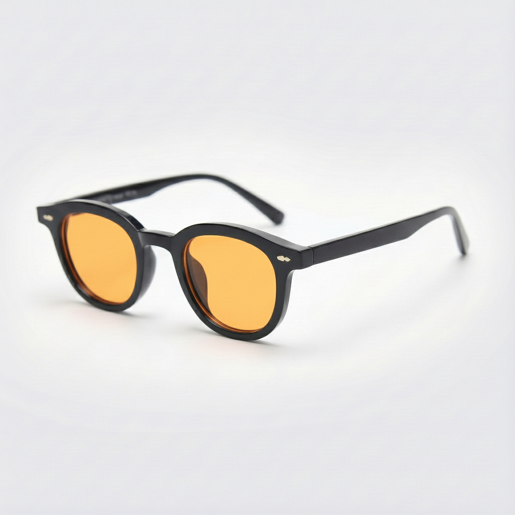 Joyce Orange Tinted Lens Sunglasses Side View