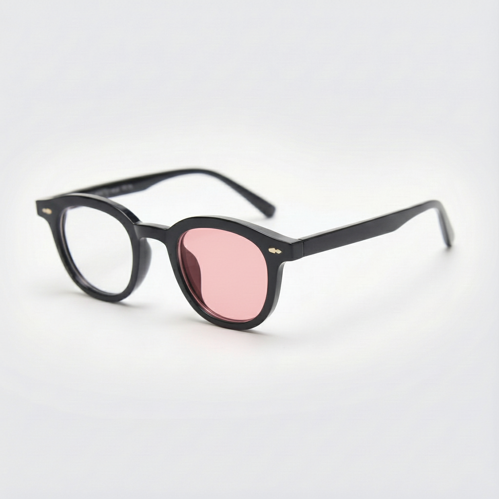 Joyce Pink Photochromic Lens Glasses Side View