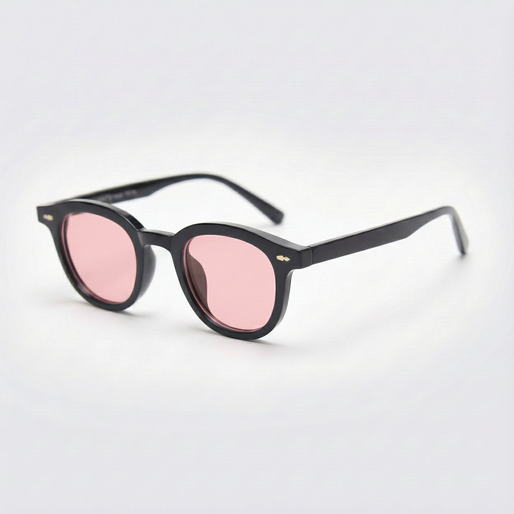 Joyce Pink Tinted Lens Sunglasses Side View