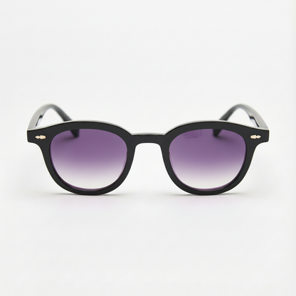 Joyce Purple Gradient Lens Sunglasses Front View