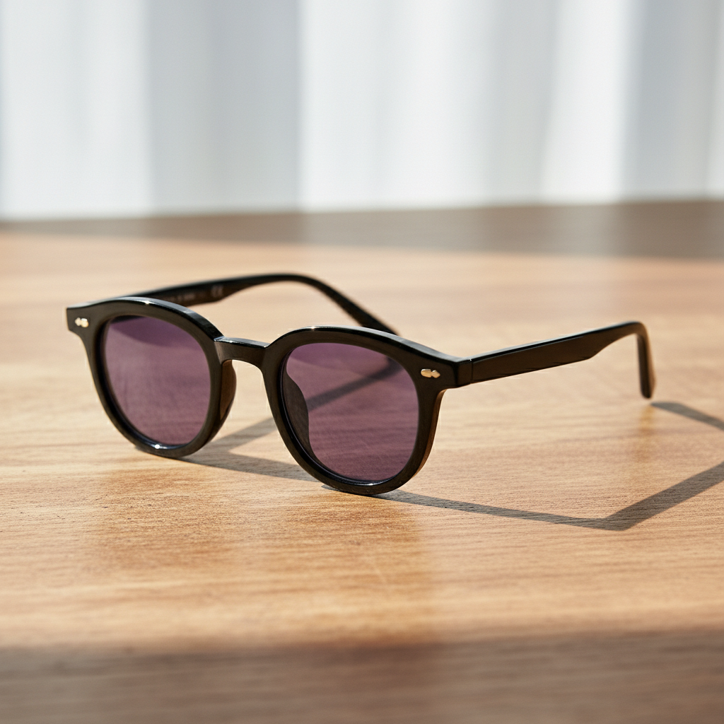 Joyce Purple Tinted Lens Sunglasses Lifestyle Shot
