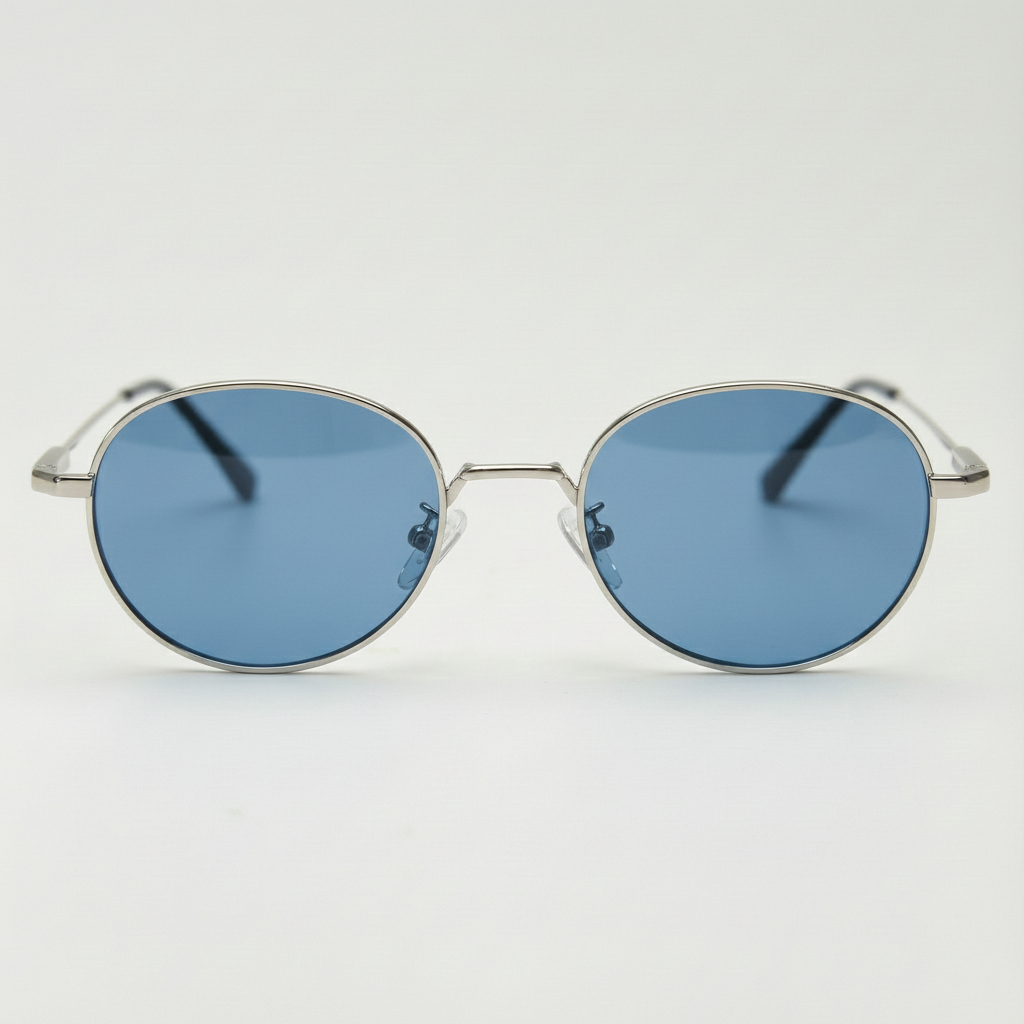 June Blue Tinted Lens Sunglasses Front View