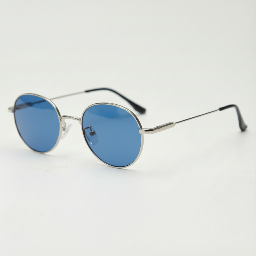 June Blue Tinted Lens Sunglasses Side View
