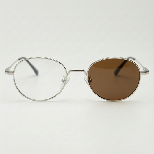 June Brown Photochromic Lens Glasses Front View