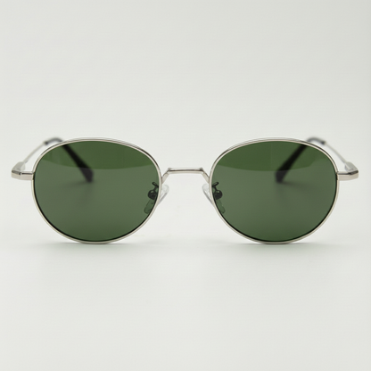 June Green Tinted Lens Sunglasses Front View