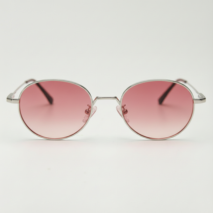June Pink Gradient Lens Sunglasses Front View