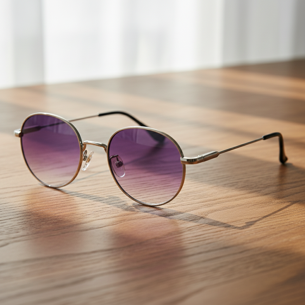 June Purple Gradient Lens Sunglasses Lifestyle Shot