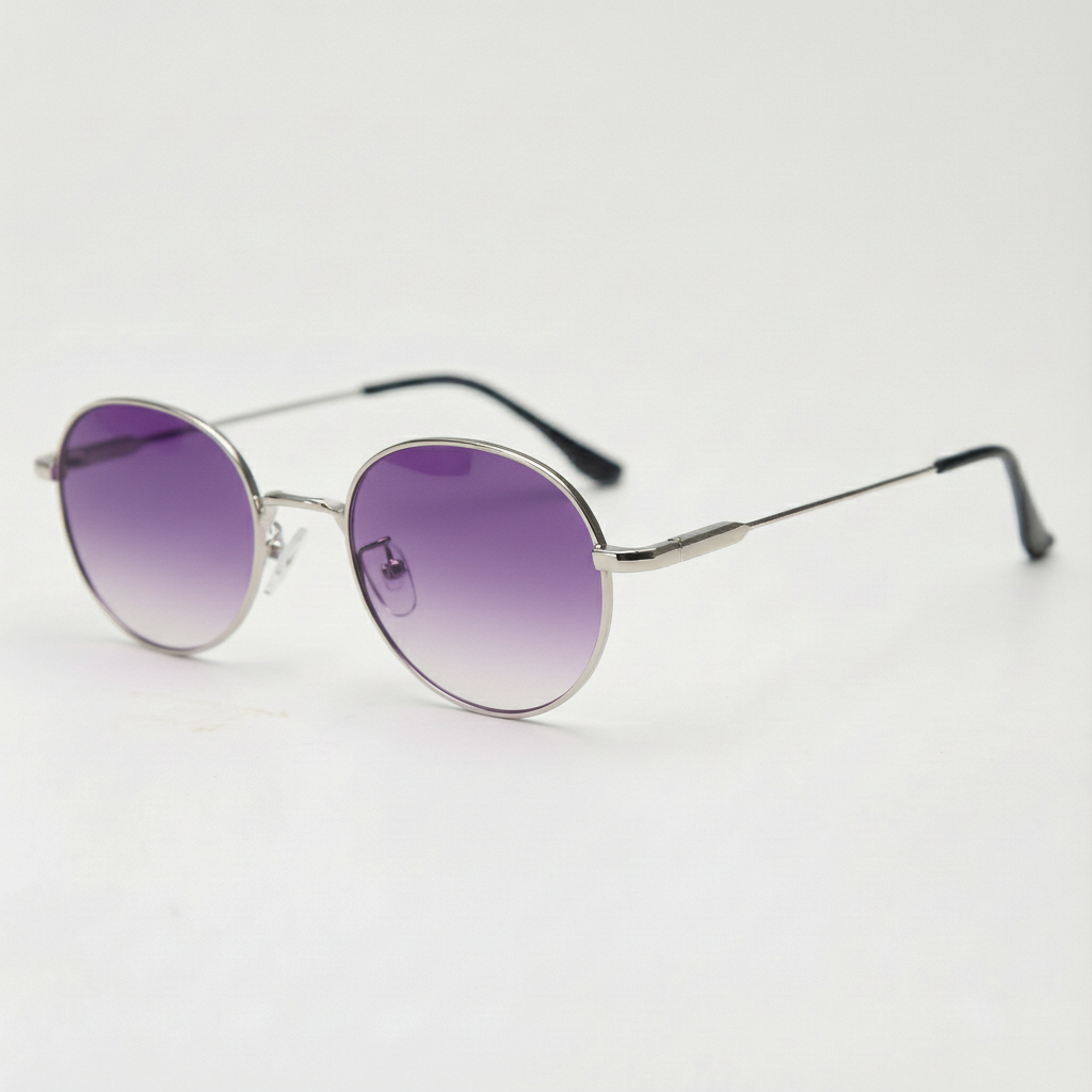 June Purple Gradient Lens Sunglasses Side View