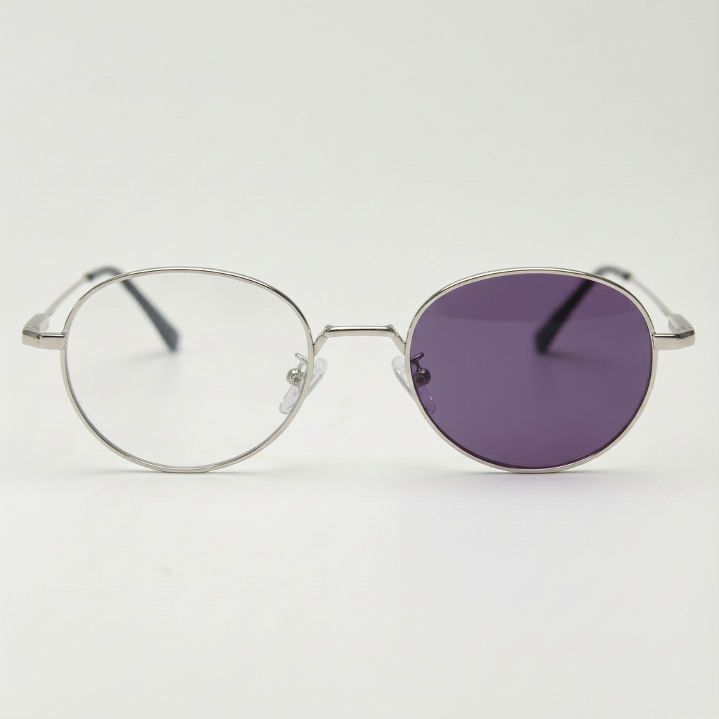 June Purple Photochromic Lens Glasses Front View