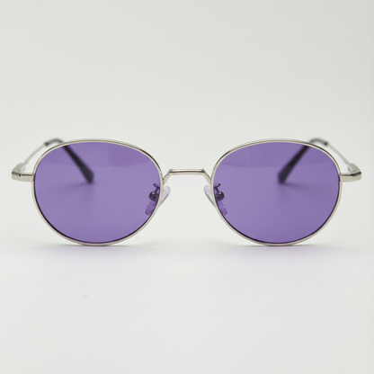 June Purple Tinted Lens Sunglasses Front View