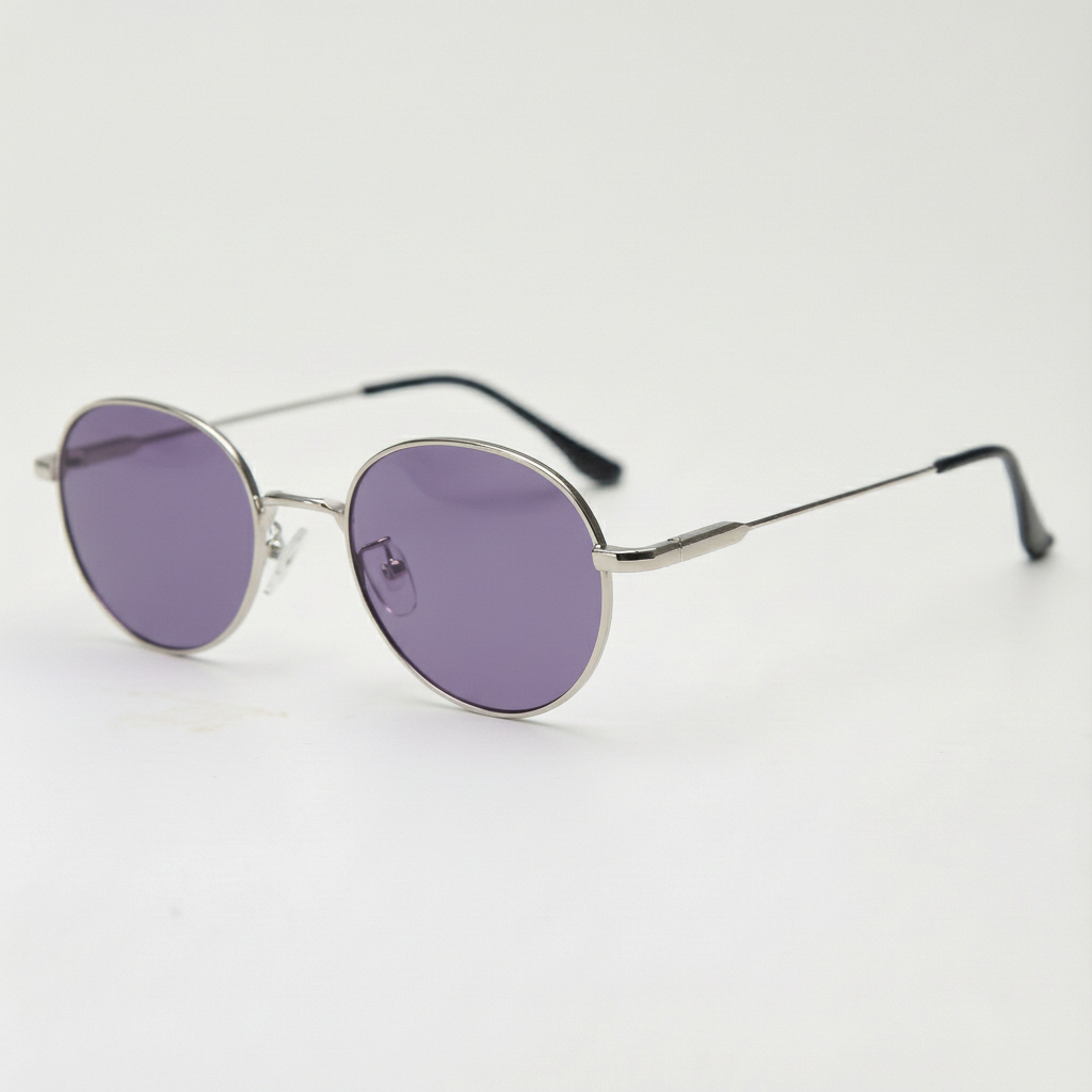 June Purple Tinted Lens Sunglasses Side View