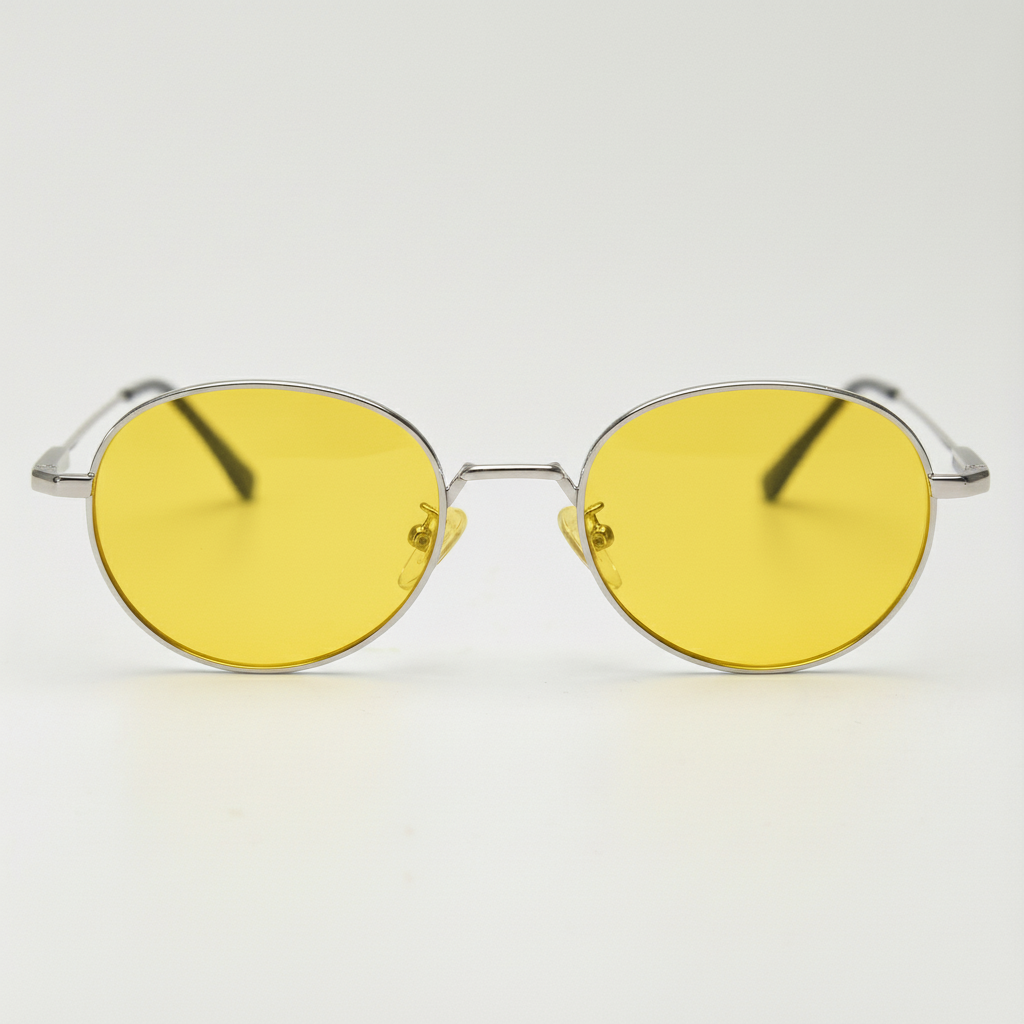 June Yellow Tinted Lens Sunglasses Front View