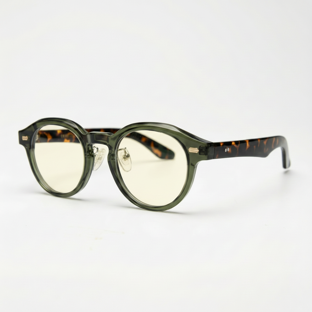 Lena Blue Light Blue Light Lens Glasses Side View