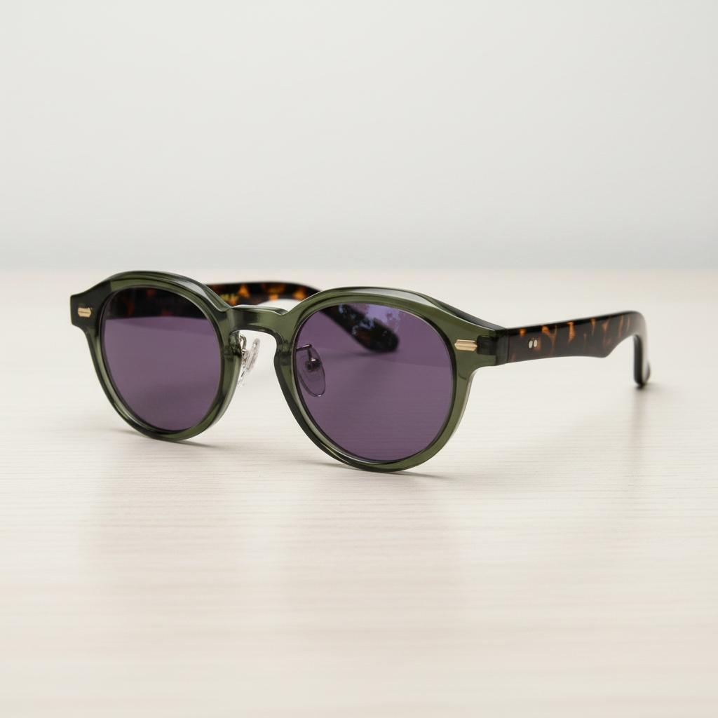 Lena Purple Tinted Lens Sunglasses Lifestyle Shot