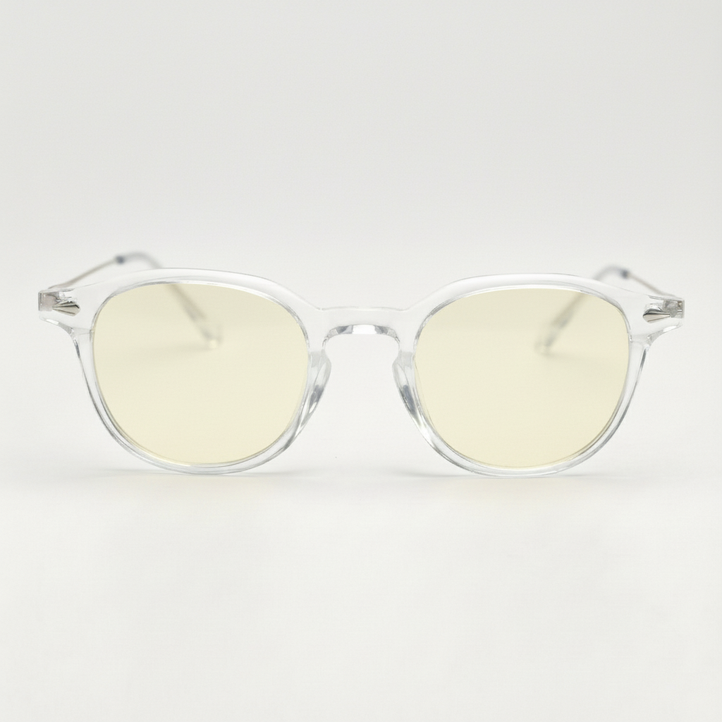 Lora Blue Light Blue Light Lens Glasses Front View