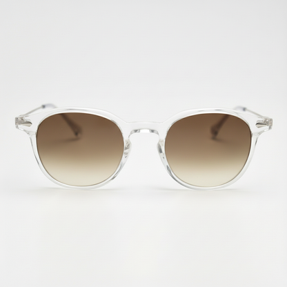 Lora Brown Gradient Lens Sunglasses Front View