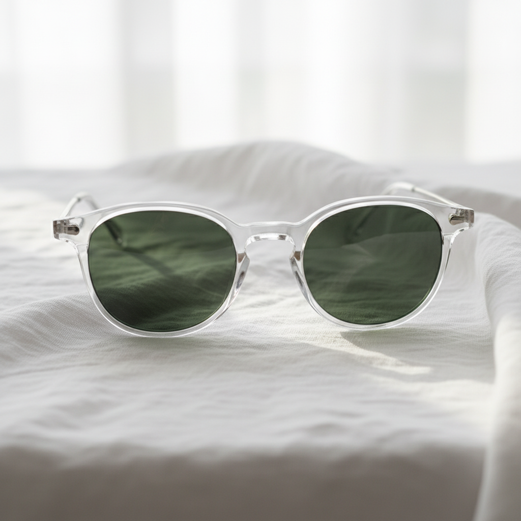 Lora Green Tinted Lens Sunglasses Lifestyle Shot