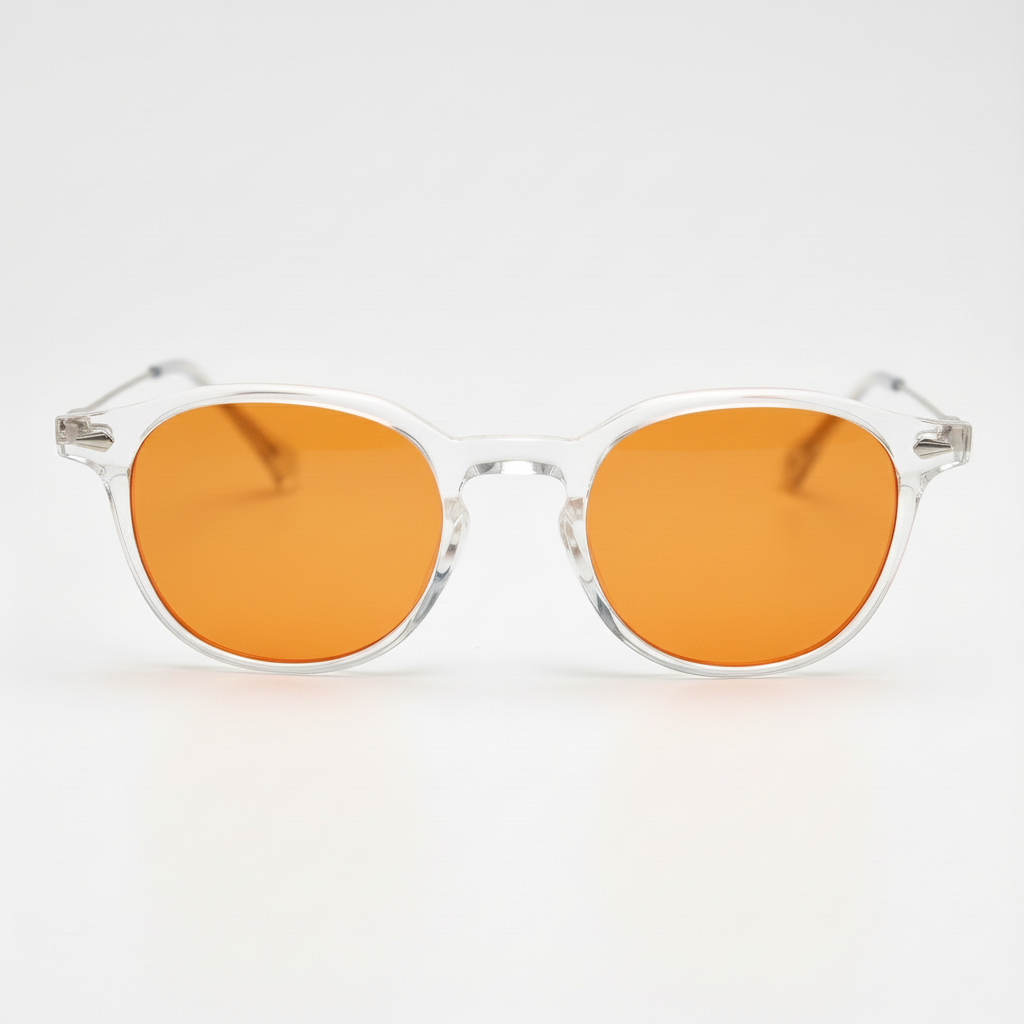 Lora Orange Tinted Lens Sunglasses Front View