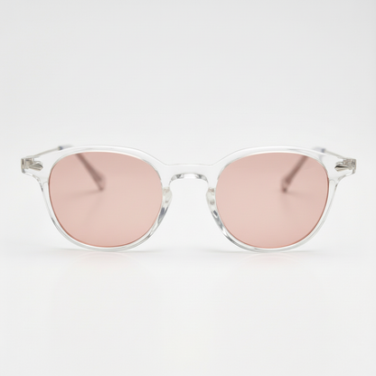 Lora Pink Tinted Lens Sunglasses Front View