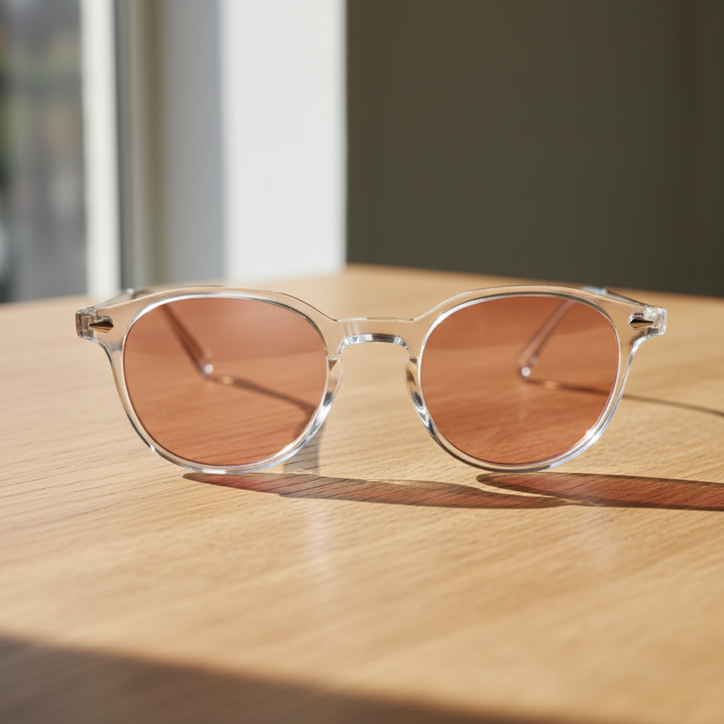 Lora Pink Tinted Lens Sunglasses Lifestyle Shot