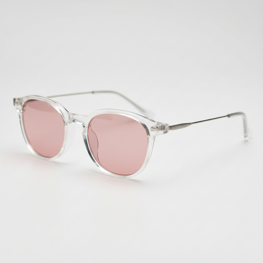 Lora Pink Tinted Lens Sunglasses Side View