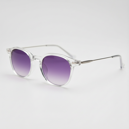 Lora Purple Gradient Lens Sunglasses Side View