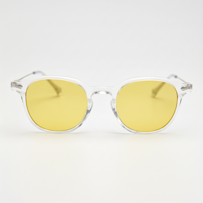 Lora Yellow Tinted Lens Sunglasses Front View