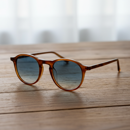 Moira Blue Gradient Lens Sunglasses Lifestyle Shot