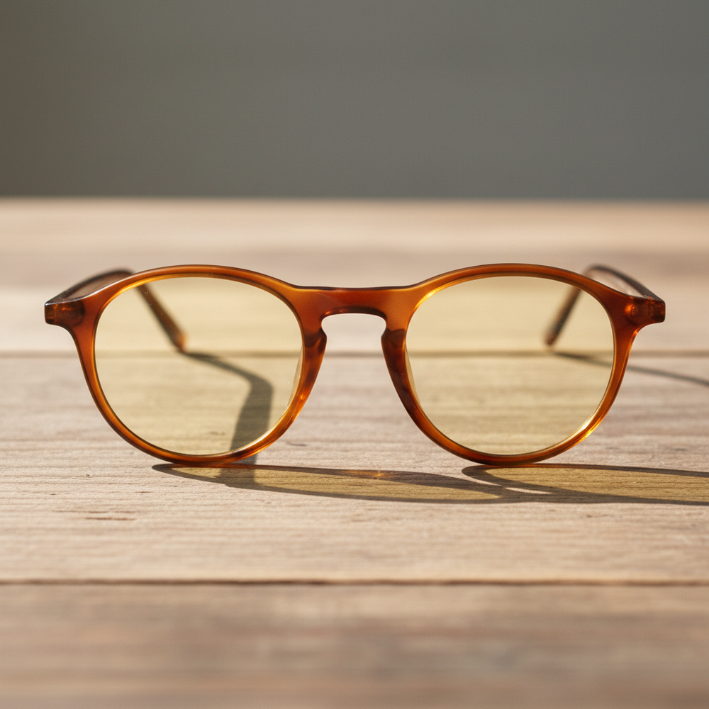 Moira Blue Light Lens Glasses - Tortoise Round TR90 Frame