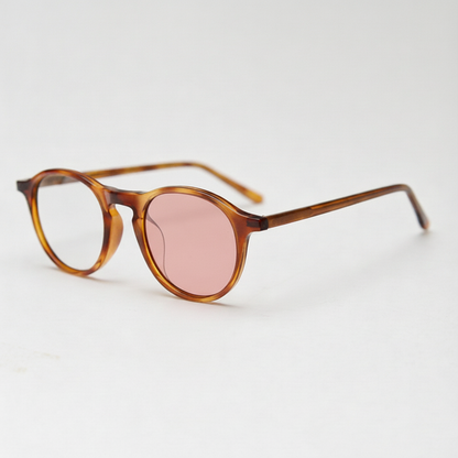 Moira Pink Photochromic Lens Glasses Side View