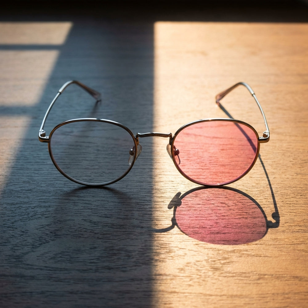 Pink Photochromic Lens close-up