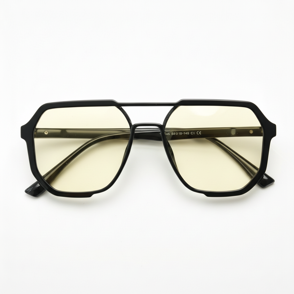 Poppy Blue Light Blue Light Lens Glasses Front View