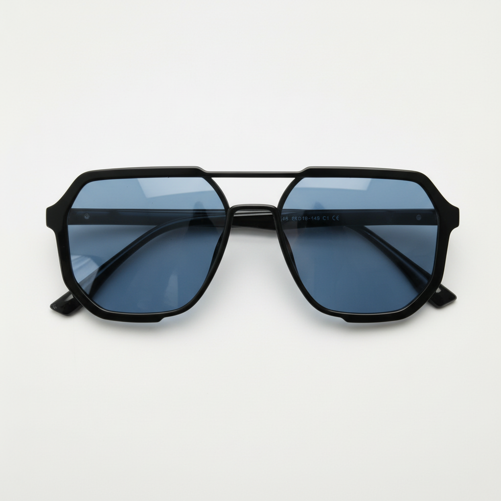 Poppy Blue Tinted Lens Sunglasses Front View