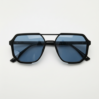 Poppy Blue Tinted Lens Sunglasses Front View