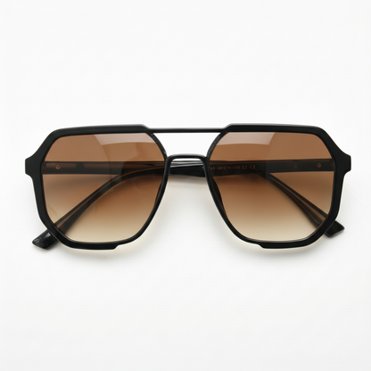 Poppy Brown Gradient Lens Sunglasses Front View