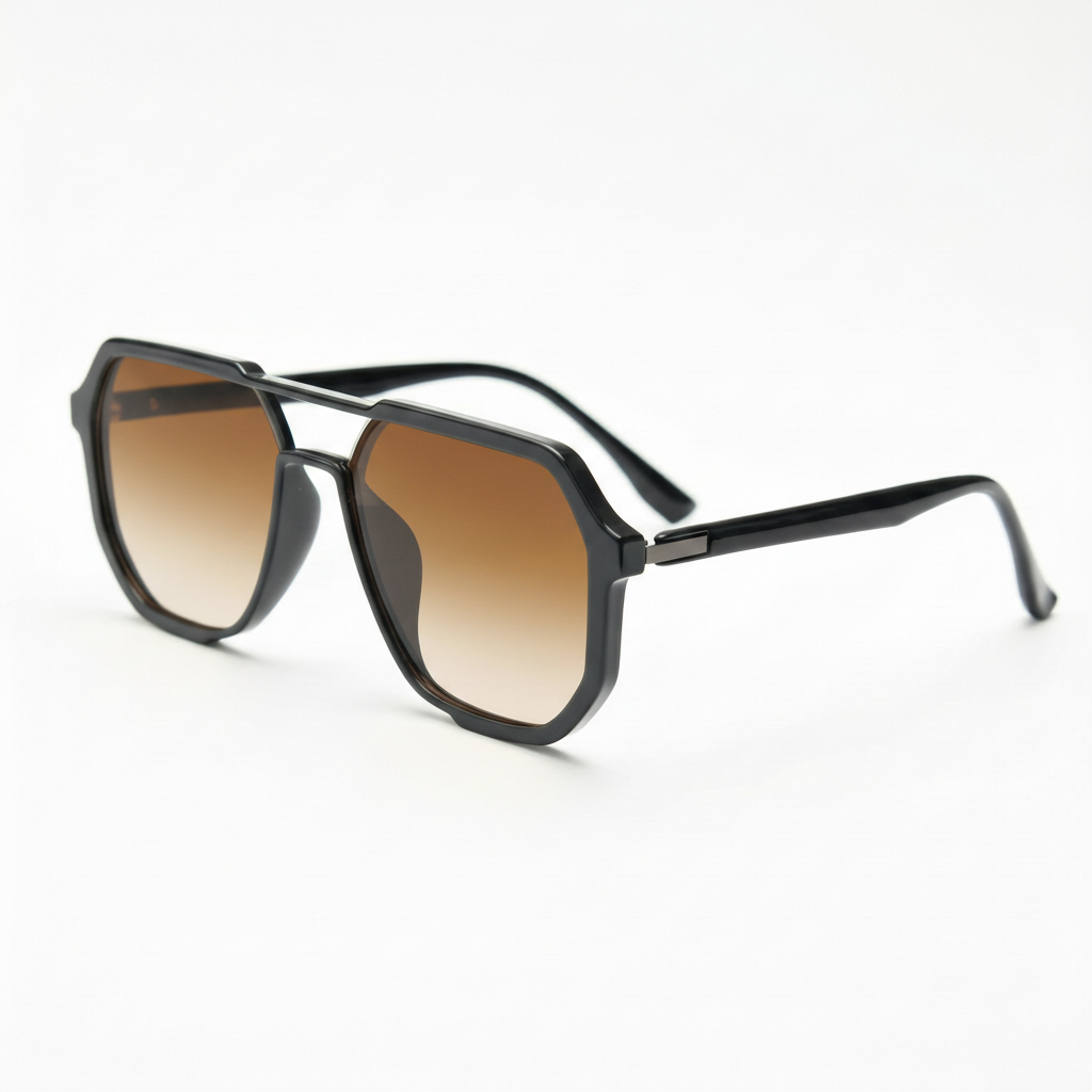 Poppy Brown Gradient Lens Sunglasses Side View