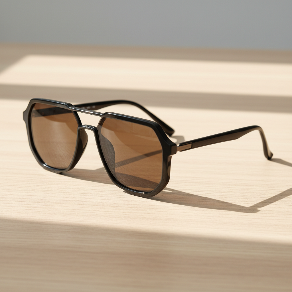 Poppy Brown Tinted Lens Sunglasses Lifestyle Shot