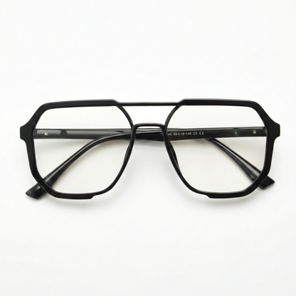 Poppy Clear Clear Lens Glasses Front View