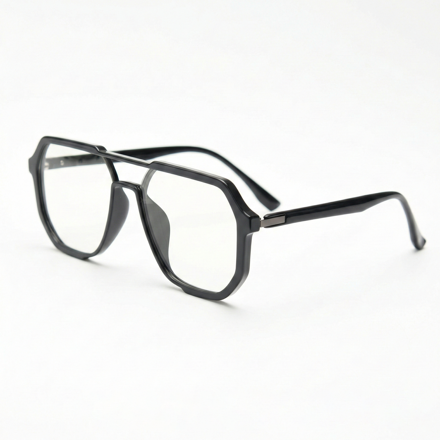 Poppy Clear Clear Lens Glasses Side View