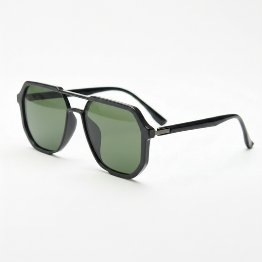 Poppy Green Tinted Lens Sunglasses Side View