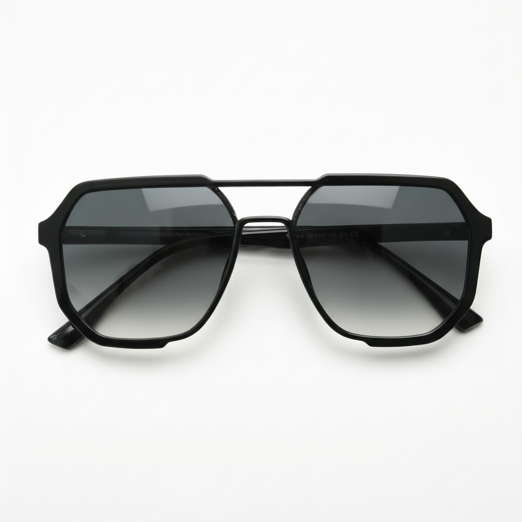 Poppy Grey Gradient Lens Sunglasses Front View