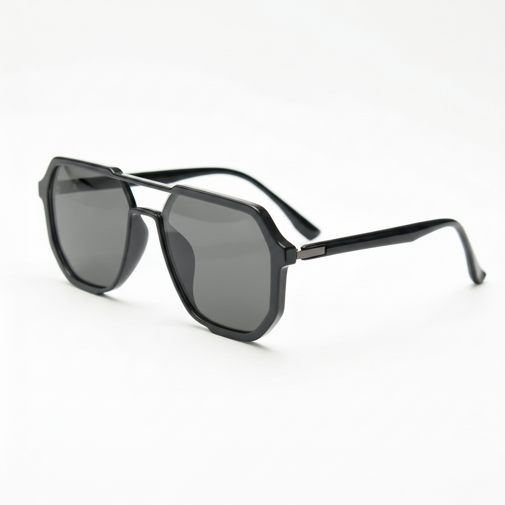 Poppy Grey Tinted Lens Sunglasses Side View