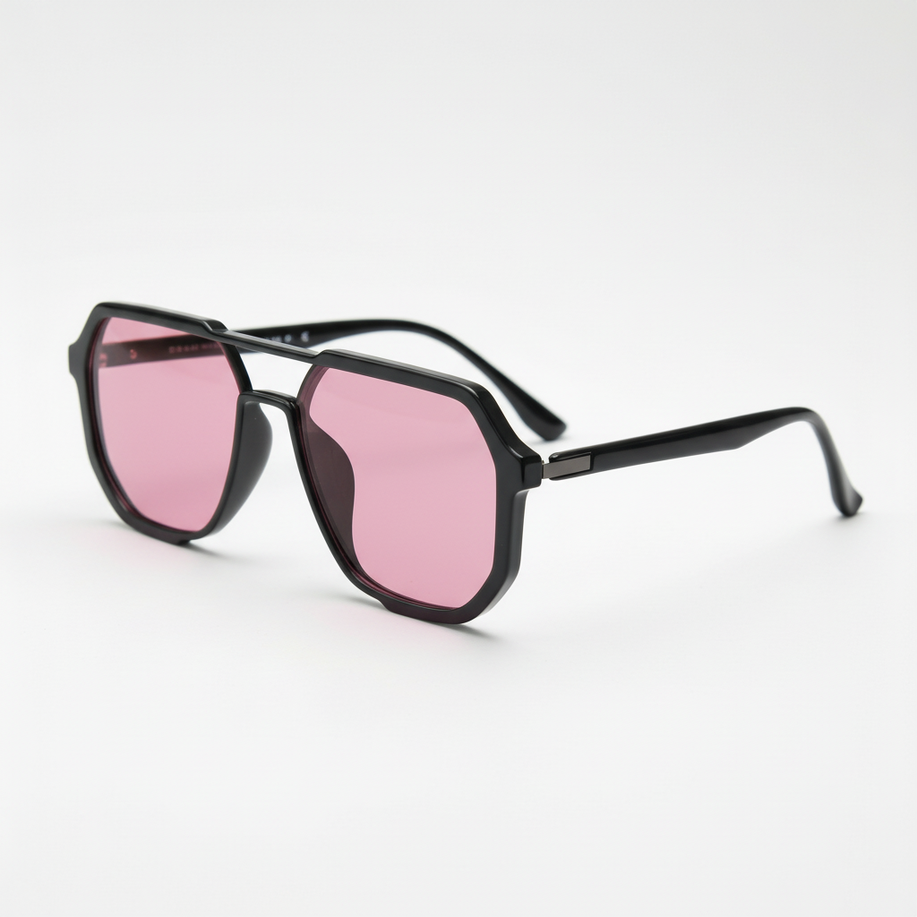 Poppy Pink Tinted Lens Sunglasses Side View