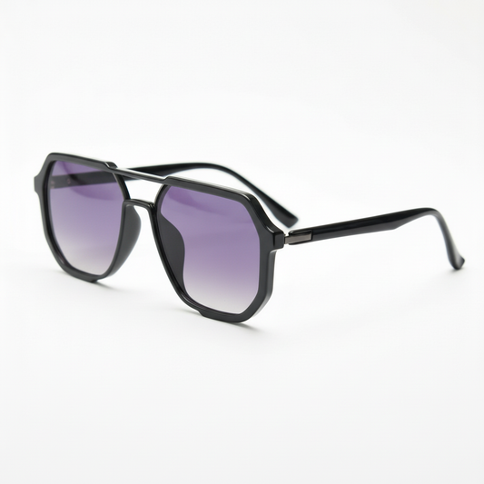Poppy Purple Gradient Lens Sunglasses Side View