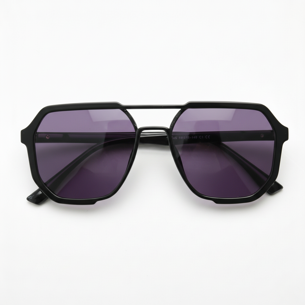 Poppy Purple Tinted Lens Sunglasses Front View